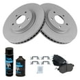 thumbnail image 2 of TRQ Front Ceramic Brake Pad & Coated Rotor Kit w/Chemicals for Maxima Murano BKA23969, 2 of 6