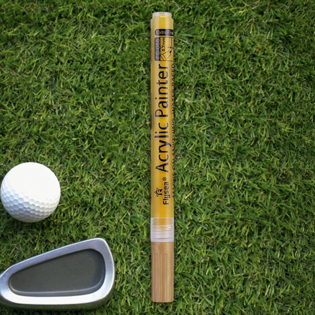 Bolígrafo De Golf Bolígrafo de golf Tinta acrílica Bolígrafo que cambia de color colorido para regalo de golfistas (Oro) Sywqhk Para Estrenar