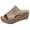 Khaki, variant on Clearence Women’s Wide Width Wedge Heel Slippers Thick Non-Slip Sole Fish Mouth Design Breathable House Sandals Cushioned Arch Support Casual Outdoor Shoes