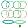 thumbnail image 1 of KAKOWELY 10 pulseras del Día de San Patricio para niña y mujer, con cuentas y adornos, 1 of 5