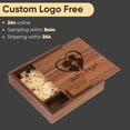 thumbnail image 3 of Wood Photo Gift Box USB 2.0 Flash Drives Free Logo Wedding Custom Pen Drive Real Capacity Memory Stick Photography U Disk 64G, 3 of 4