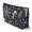 Black zipper, variant on Candy Cane Holiday Snowflake Makeup Bag Cosmetic Pouch Bag Gift Ideas