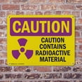 thumbnail image 4 of (2 Pack) Contains Radioactive Material OSHA Caution Radiation Sign 24 Inch X 18 Inch Indoor / Outdoor Rust-Free Aluminum Metal Signs for Workplace, Workshop, and Construction Site, Made, 4 of 8