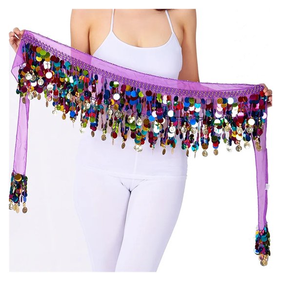 Belt Belly Dance Belt Costumes Sequins Tassel Belly Dance Hip Scarf for Women Belly Dancing Belts