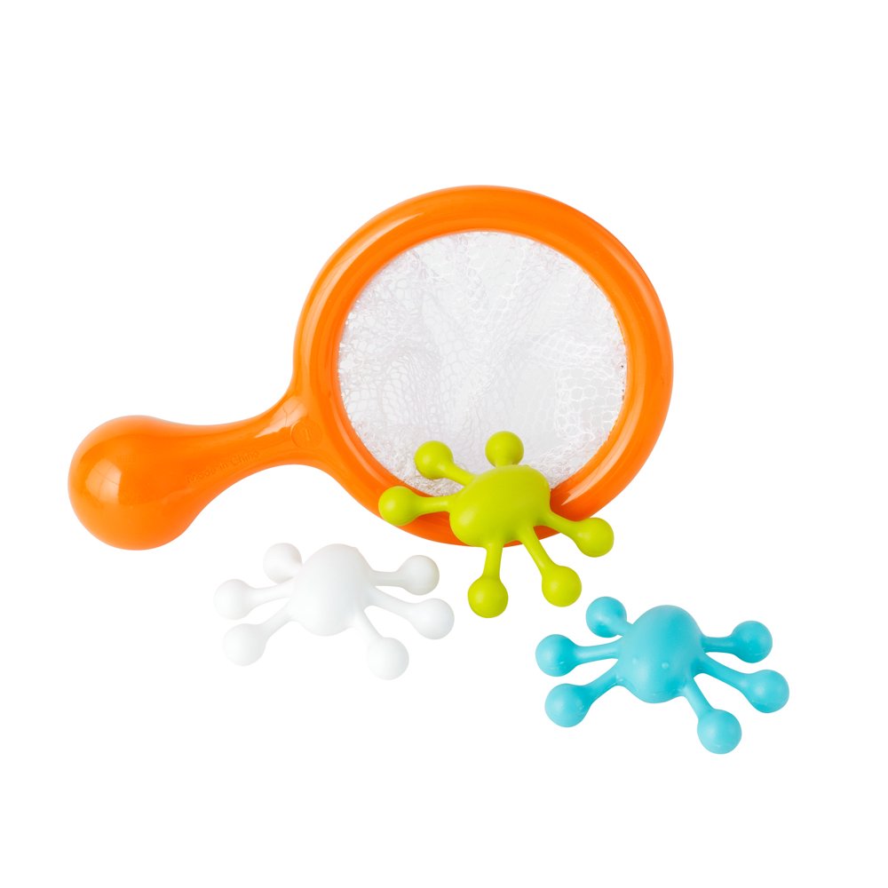 Boon Water Bugs Floating Bath Toys & Net, Colorful Bath Toys for