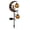 As shown67, variant on Hummingbird Moon Solar Garden Stake Light, Waterproof Half Moon LED Pathway Decor, Hanging Globe Ball Metal Crescent for Outside Yard Patio Lawn Outdoor Decor