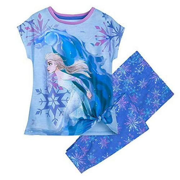 Girl's Frozen II Elsa and The Nokk Spirit Horse Pajama Pants Set, Size 4