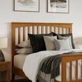 thumbnail image 3 of Camilla Queen Wood Low Profile Platform Bed w Matching Footboard in Light Toffee, 3 of 10