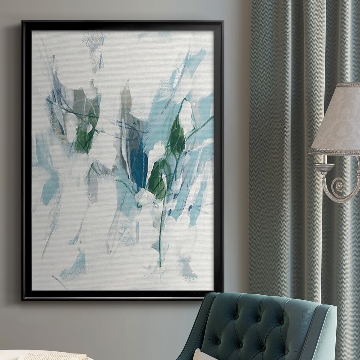 Ice Cavern I Premium Framed Print, in Gold, Black, or Silver - Ready to Hang