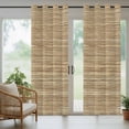 thumbnail image 5 of Outdoor Curtains for Patio Waterproof, Retro Yellow Outdoor Privacy Panels Grommet, Country Farmhouse Abstract Minimalist Texture Blackout Outside Curtains for Porch/Cabana 54"x95", 1 Panel, 5 of 8