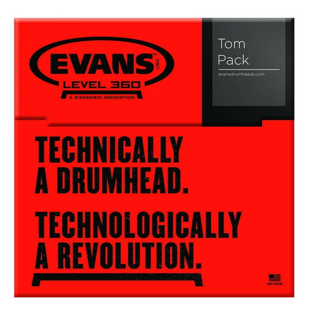 Evans ETP-G2CTD-R Rock Tom Pack Revêtu - 10 Pouces, 12 Pouces, 16 Pouces