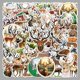 thumbnail image 2 of Paquete de pegatinas con forma de ciervo, 50 unidades, vinilo con dibujos animados de animales, 2 of 2
