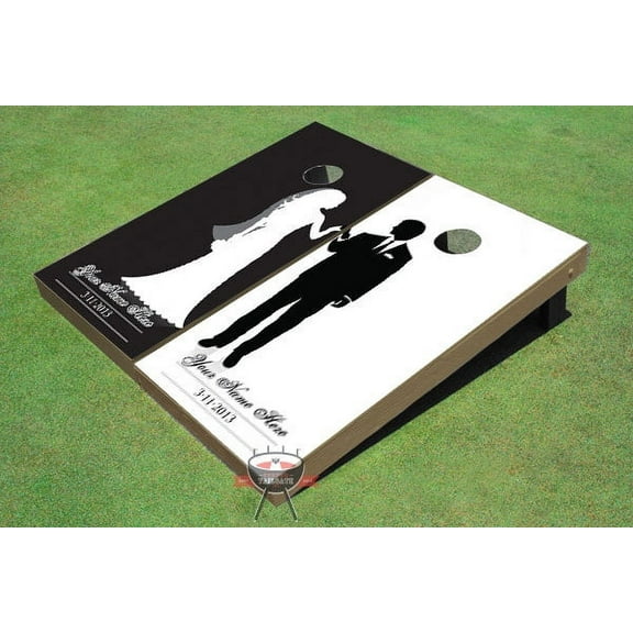 Wedding Holding Hands Themed Cornhole Boards