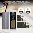 thumbnail image 2 of SSD Accesivo Caso externo SATA Reader USB3.2 a M.2 NVME 10GBPS PCI-E 6GBP, 2 of 9