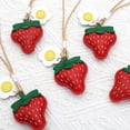 thumbnail image 4 of BiFandian Strawberry Keychain, Fruit Bag Charms, Strawberry Shaped Pendant Charms for Purse Backpack Key Hanging Decorations, 4 of 5