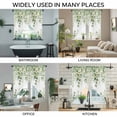 thumbnail image 3 of Spring Eucalyptus Leaves Swag Valances for Windows 2 Pack, Kitchen Window Curtains 36 Inch Length, Green Summer Botanical Privacy Swag Curtains for Living Room/Bathroom with Rod Pocket 36"x36", 3 of 8