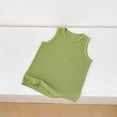 thumbnail image 5 of CYRBOKO Girls Tank Tops, Athletic Knit Ribbing Casual Sleeveless Summer Tops for Kids Green Size 12-13 T, 5 of 7