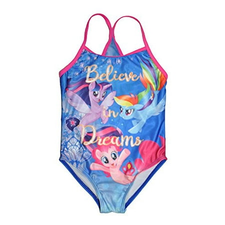 My Little Pony Little Girls One Piece Swimsuit, Blue 4 | Walmart Canada