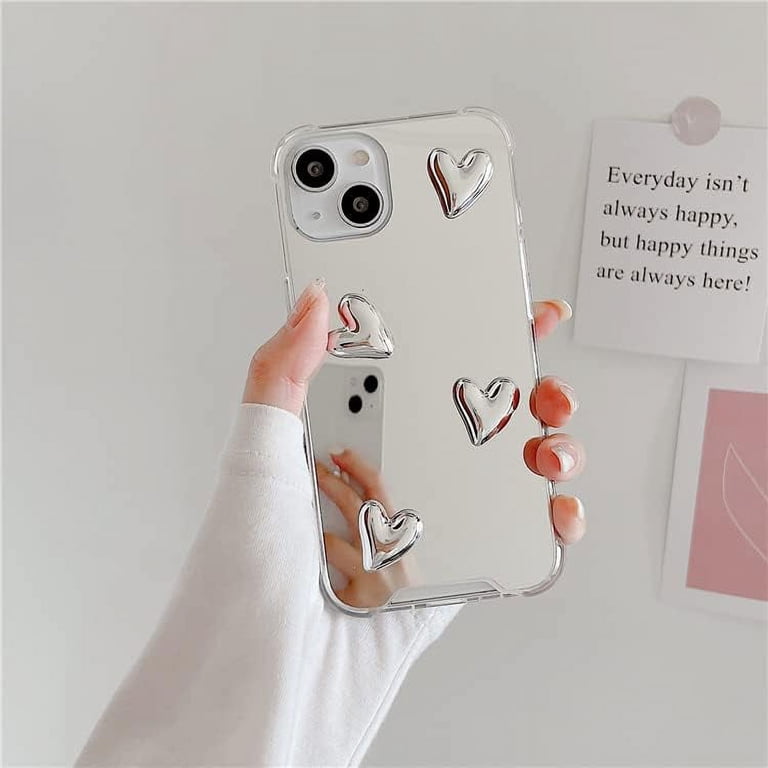 Compatible with iPhone 12 Pro Max case,Mirror Senior Silver Cute