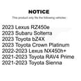 thumbnail image 2 of CMX Front Rear Disc Brake Rotors Kit for Car Toyota Sienna RAV4 Prime bZ4X Subaru Solterra Lexus NX450h+ Crown RZ450e K8-102567, 2 of 8