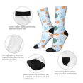 thumbnail image 3 of Cauagu Turtles And Goldfish Print Crew Socks for Women and Men,Adult Athletic Running Socks 1-Pair Sports Socks Work Gear Socks with Moisture Wicking, 3 of 6