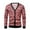 Pink, variant on Cardigan Sweaters For Men Fall Winter Sweaters 2025 New Foreign Trade Diamond-shaped Long-sleeved V-neck Button Knitted Contrast Color Jacket Pink
