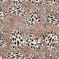 thumbnail image 2 of Zelouf Leopard Print On Ashley Charmeuse  , Sewing, DIY, Crafts Fabric by the Yard, Gold/black, 1 Yard, 2 of 2