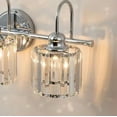 thumbnail image 6 of RRTYO Avenlur 37.4 in. 5-Light Glam Chrome Crystal Bathroom Vanity Light Over Mirror Dimmable Linear Luxury Wall Light, 6 of 6