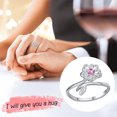 thumbnail image 1 of EGNMCR Rings Accessories Flower Ladies Personalized Finger Open Tail ring ring, 1 of 9