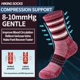 thumbnail image 4 of 5 Pairs Merino Wool Hiking Socks Warm Thermal Winter Cozy Cushioned Moisture Wicking Socks for Women & Men, 4 of 6