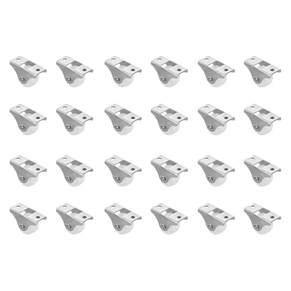 24 Pcs Plastic Casters Furniture Guide Wheel Small Wheels For Drawer Runner
