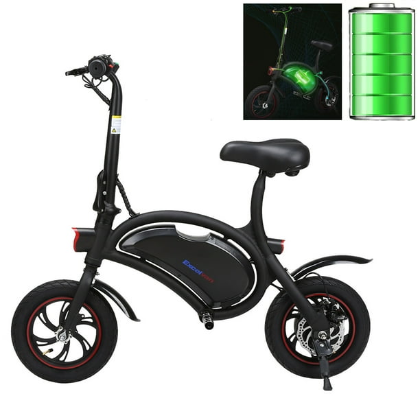 Folding Electric Bike Excelvan Collapsible Bicycle With Cruise Mode LED