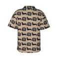 thumbnail image 3 of Haiem Dachshund Dog Woof Printed Hawaiian Shirt for Men - Men’s Casual Beach Summer Shirts - Stretch Fabric with Modern Fit-Medium, 3 of 9