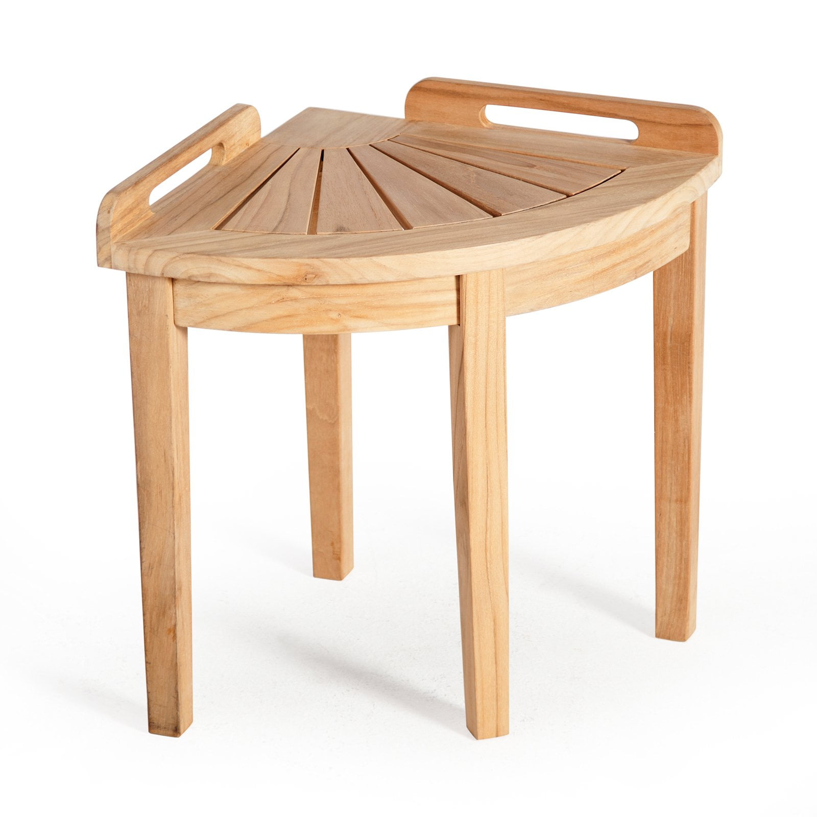 Belham Living Teak Corner Shower Stool Walmart Com