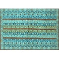 thumbnail image 1 of Ahgly Company Indoor Rectangle Abstract Light Blue Modern Area Rugs, 2' x 3', 1 of 4