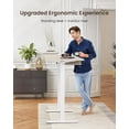 thumbnail image 7 of Kyspho 55″ x 30″ Standing Desk with Drawers, Electric Height Adjustable Sit Stand Desk with Storage Shelf, 4 Memory Preset Computer Desk with Cable Management Tray for Home Office, Oak, 7 of 7