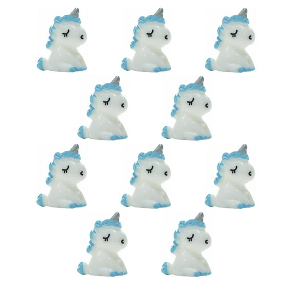 10 Pcs Toys Mini Unicorn Miniature Garden Decoration