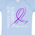 thumbnail image 4 of Inktastic Pancreatic Cancer Awareness- Fight, Care, Cure Boys or Girls Baby Bodysuit, 4 of 5