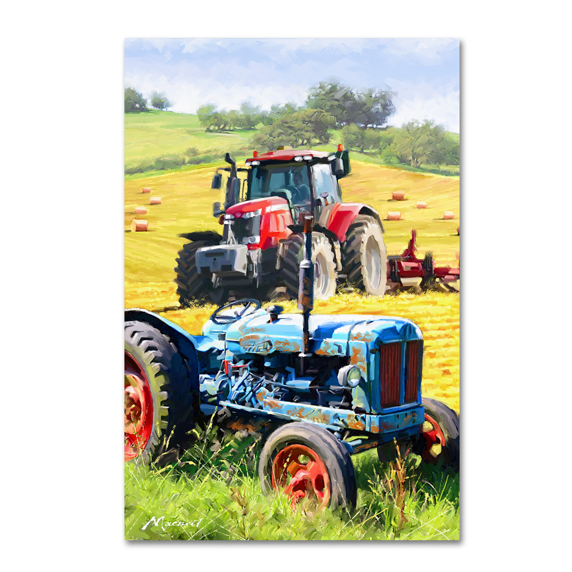 Trademark Fine Art 'Tractors' Canvas Art by The Macneil Studio