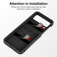 thumbnail image 7 of for Samsung Galaxy Z Flip 3 Case, Z Flip 3 Case with Upgraded Hinge Protection Dual Layer Hard PC Soft TPU Bumper Full Body Shockproof Flip 3 Phone Case for Galaxy Z Flip 3 5G Case - Black, 7 of 7