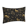 thumbnail image 2 of Balery Christmas Gold Deers1 Bedding Queen Pillow Cases - Envelope Closure - Soft Brushed Microfiber Fabric - Shrinkage and Fade Resistant Pillow Cases-, 2 of 9