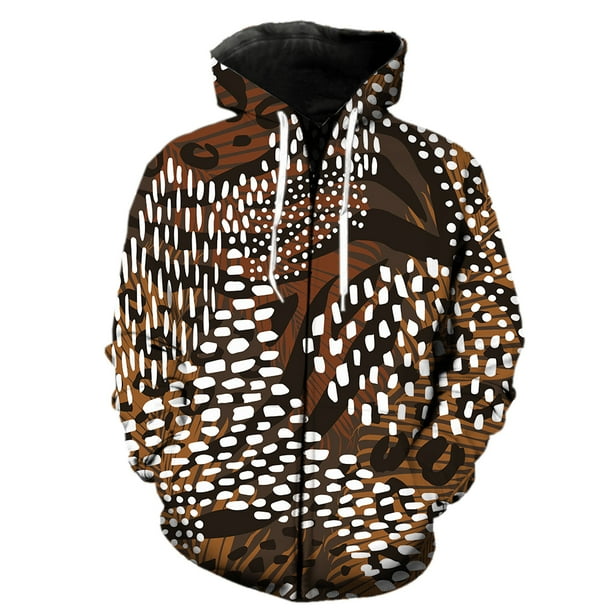 Sudadera con capucha y cremallera para hombre, diseño de leopardo y animales de pastizales, unisex, gran oferta de moda de primavera 2024, con estampado 3D, para adolescentes, estilo Harajuku y hip ho