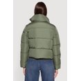 thumbnail image 5 of Women's Almost Famous Mock Neck Zip Front Puffer Jacket, 5 of 5