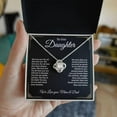 thumbnail image 5 of To My Daughter Gifts From Mom & Dad - Love You Forever Necklace with  Messeage Card & Gift Box, 5 of 5