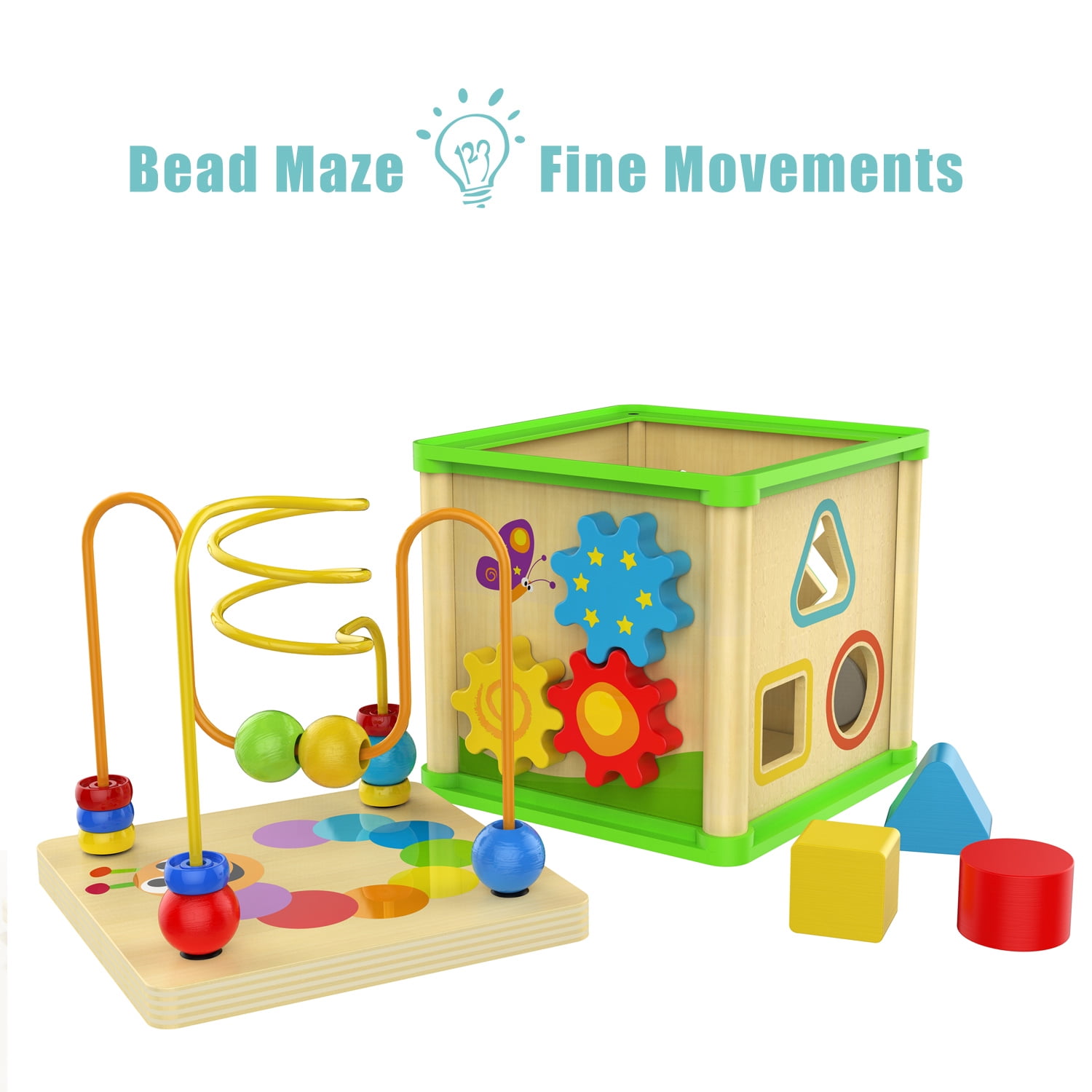 12-in-1 Wood Game Center — Bright Bean Toys