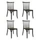 thumbnail image 1 of Ilios Innova | Set de 4 Sillas Plásticas Nordik Negro para Comedor y Exterior, Diseño Ergonómico de Polipropileno con Acabado Tipo Madera, Apilables y Resistentes para Restaurante, Jardín o Negocio, 1 of 9