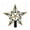 GN, variant on Christmas Decorations Indoor Outdoor Under 10$ Clearance! Christmas Tree Topper Green, Double Layer Five-Pointed Star Tree Top Decoration with Gold Sequin Flocking, 7.8 inch Festive Holiday Ornament