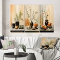 thumbnail image 1 of Designart "Cafe Points Coffee Tea painting III" Food & Beverage Wall Art Set Of 3 - Multi-Color Coffee & Tea Gallery Set For Office Decor, 1 of 6