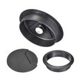 thumbnail image 3 of Cable Hole Cover, 2-3/8" Plastic Desk Grommet for Wire Organizer 20 Pcs (Black), 3 of 4