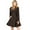 Brown, variant on George Palomares Women's Water Resistant Trench Coat Dress (Brown, X-Large)